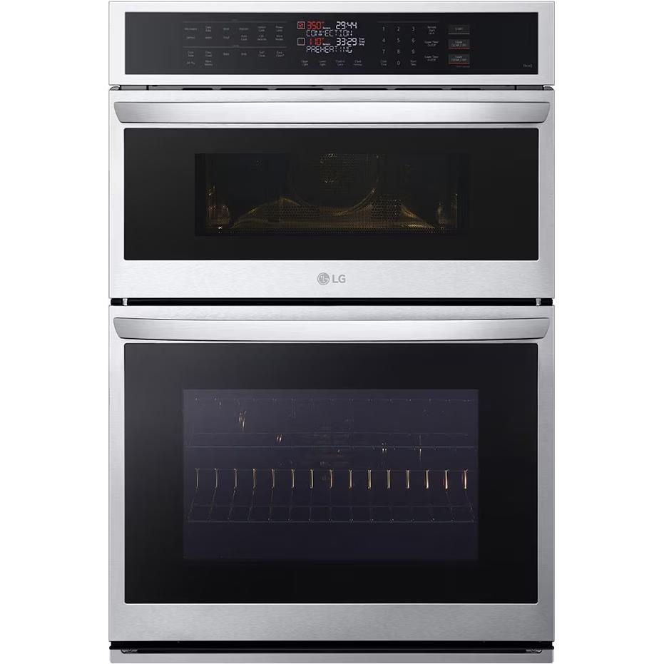 LG 30-inch, 6.4 cu.ft. Built-in Combination Wall Oven with ThinQ? Technology WCEP6423F