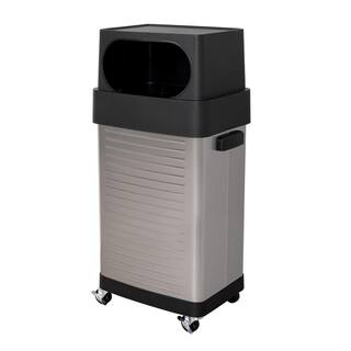 Seville Classics 17-Gallon UltraHD Commercial Stainless Steel Trash Bin TRCK15933