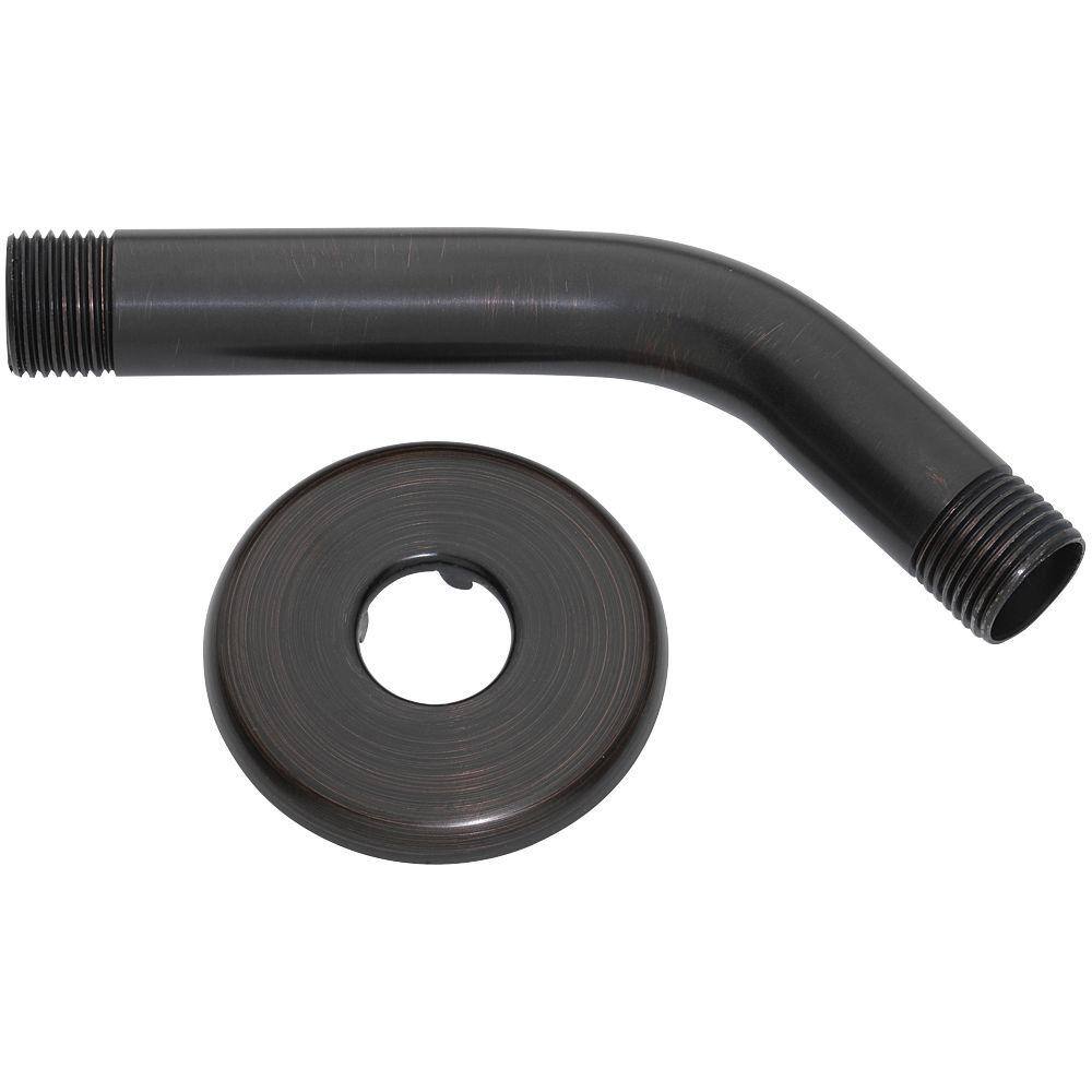 Glacier Bay 6 in. Shower Arm and Flange in Oil Rubbed Bronze 3075-503