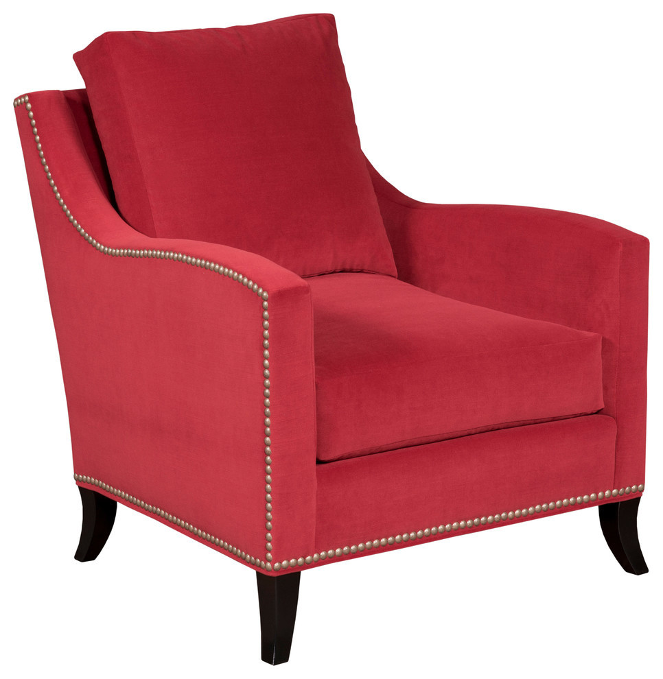 Heather Velvet Valentine Chair   Transitional   Armchairs And Accent Chairs   by Kristin Drohan Collection and Interior Design  Houzz