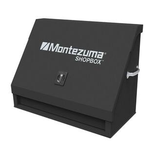 Montezuma 37 in. W x 18 in. D 1-Drawer Black Steel Portable Shop Triangle Tool Box Chest for Sockets Wrenches and Screwdrivers SB360DB