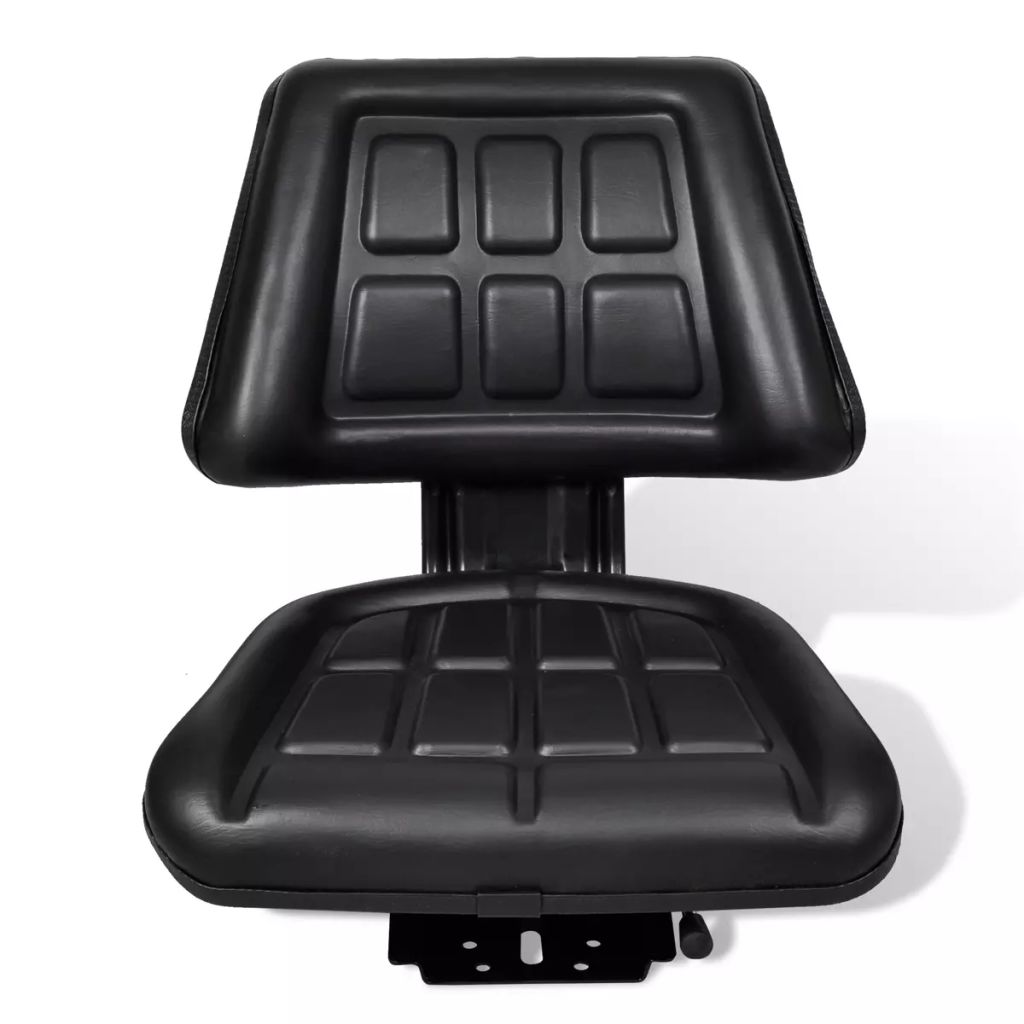 Abody Tractor Seat with Backrest Black