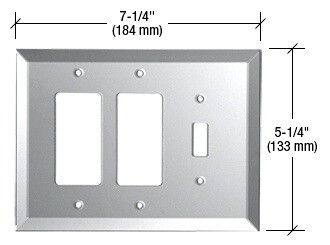 CRL GMP305C Clear Toggle Double Designer Glass Mir...