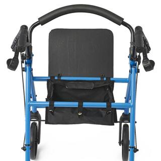 Steel Rollator with 4 Wheels (8 in.) in Light Blue MDS86840EBS8