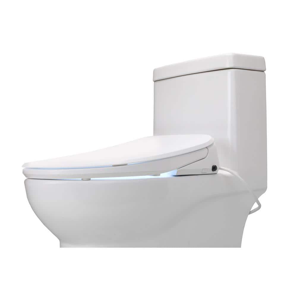 Alpha Bidet UX Pearl Electric Bidet Seat for Elongated Toilets in White