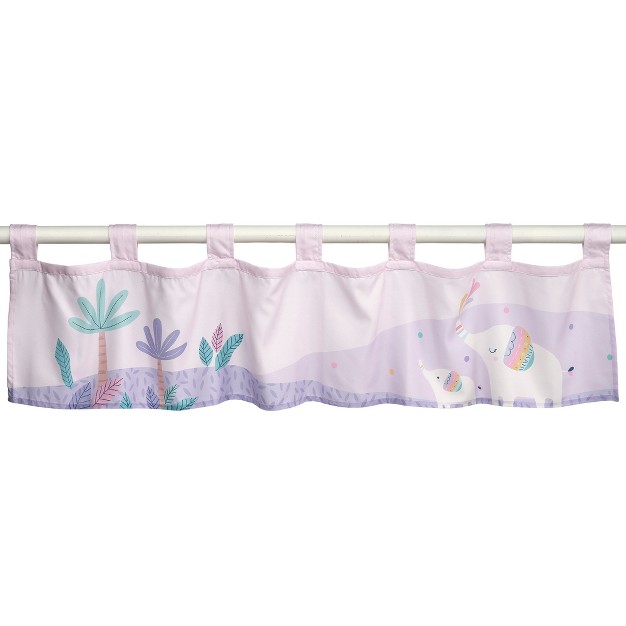 Bedtime Originals Elephant Dreams Nursery child Light Pink Window Valance