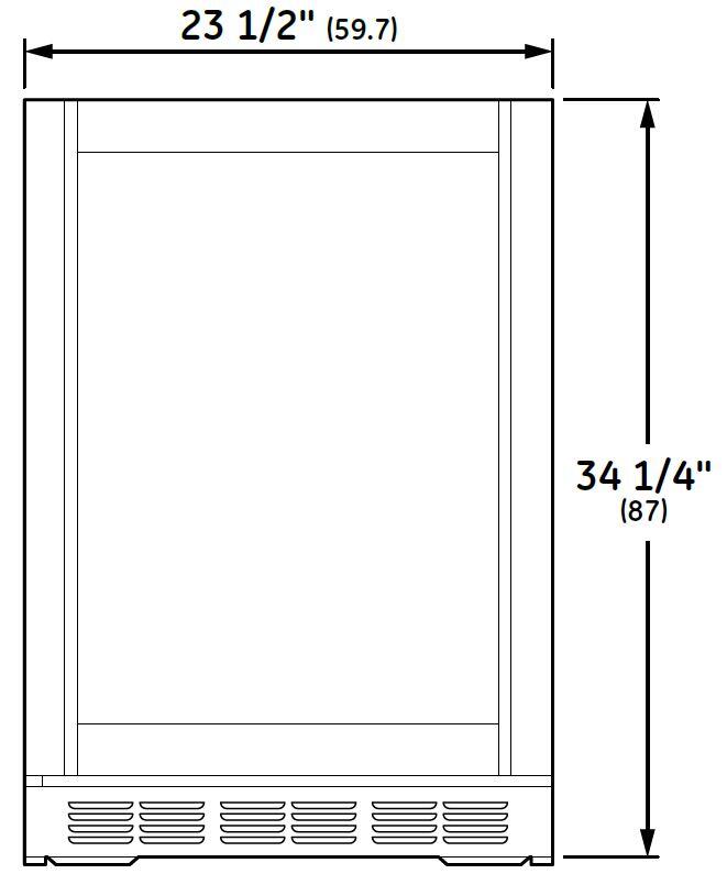 Monogram ZDWI240HII 24 Inch Panel Ready Wine Cooler