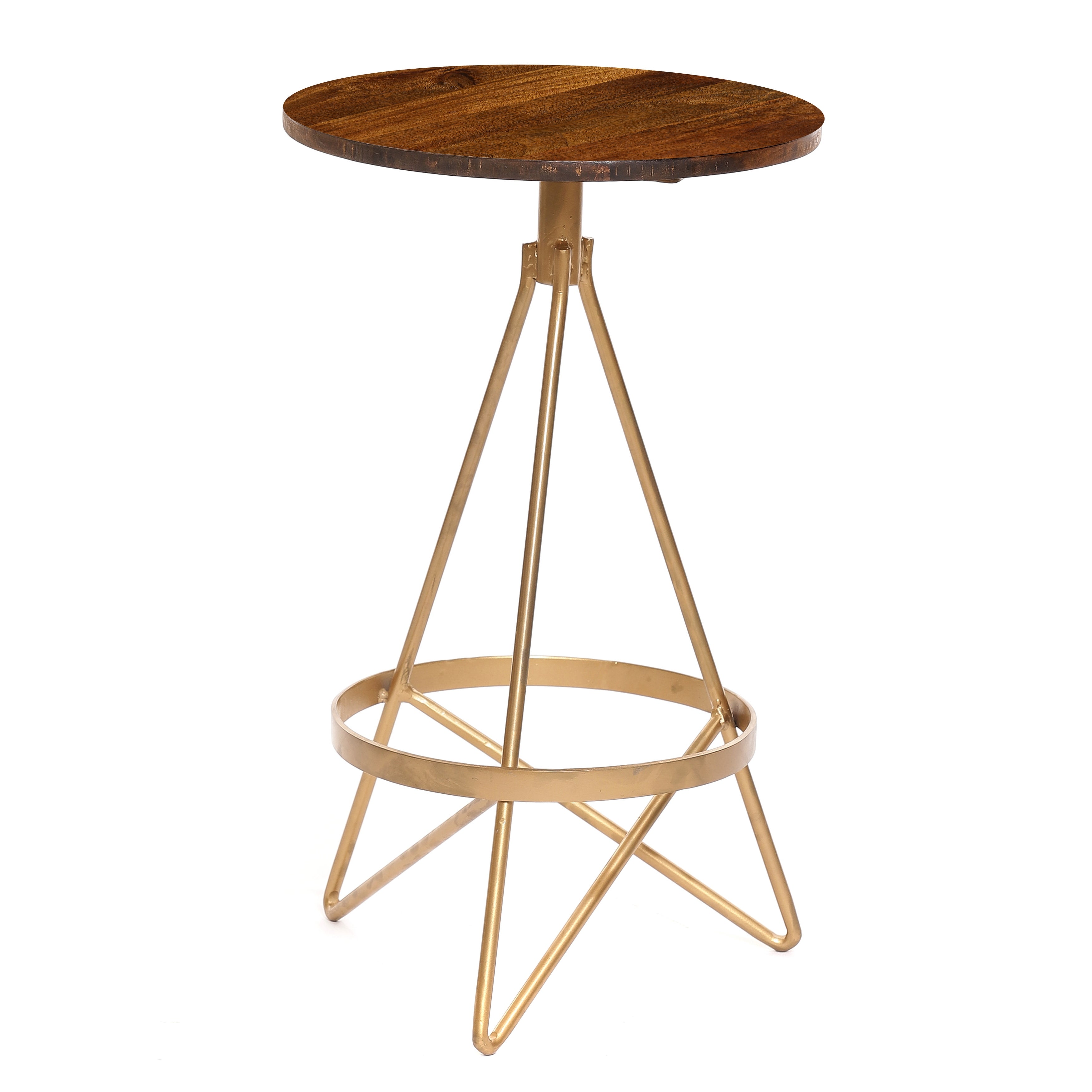 Kairo 25-inch Elm/ Gold Counter Height Stool