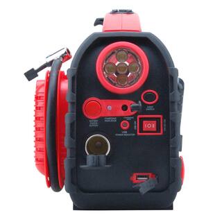 12-VoltUSB Power 7-in-1 Portable Power Station Jump Starter Air Compressor Manual Generator Battery Charger 91000