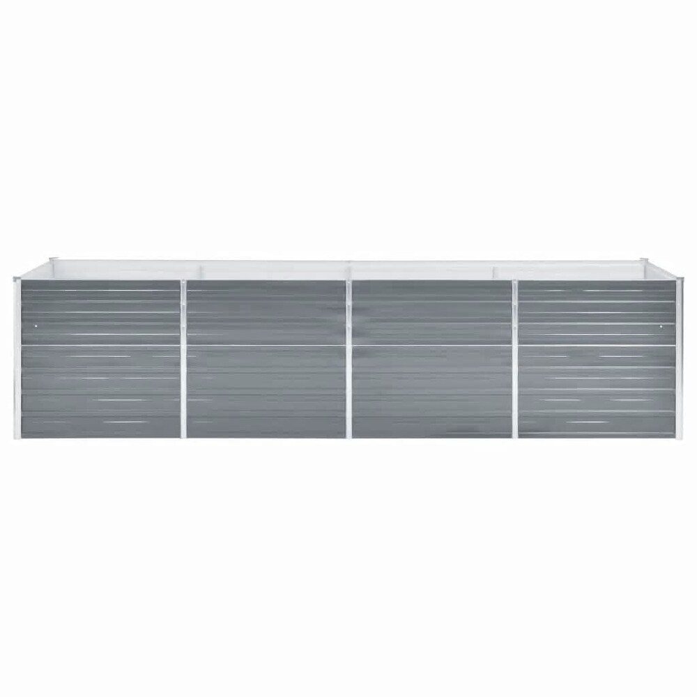 vidaXL Garden Raised Bed Galvanized Steel 126\