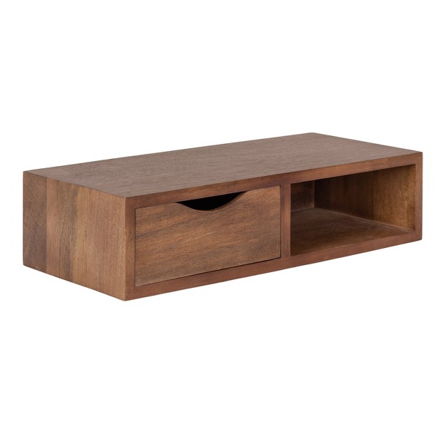 Kate And Laurel Hutton Floating Side Table With Drawer