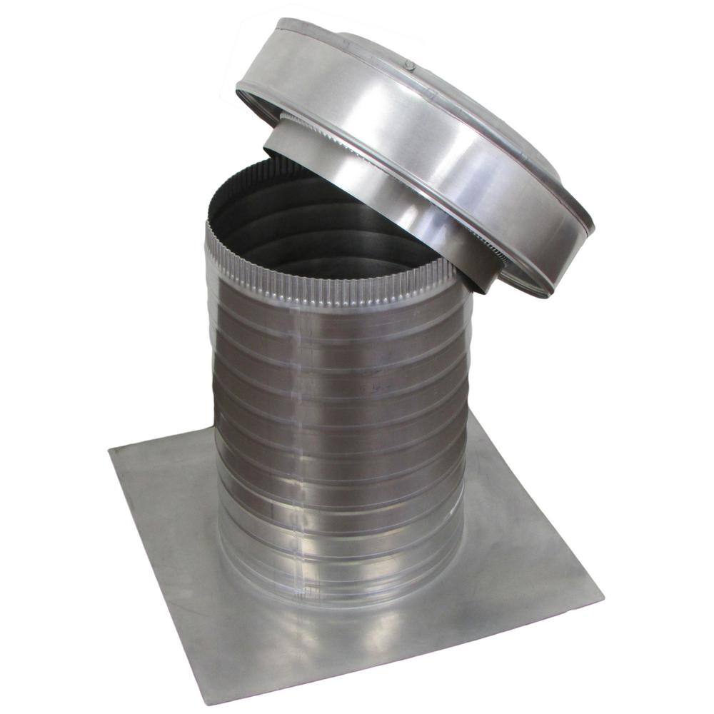 Active Ventilation 8 in. Dia Keepa Vent an Aluminum Roof Vent for Flat Roofs KV-8