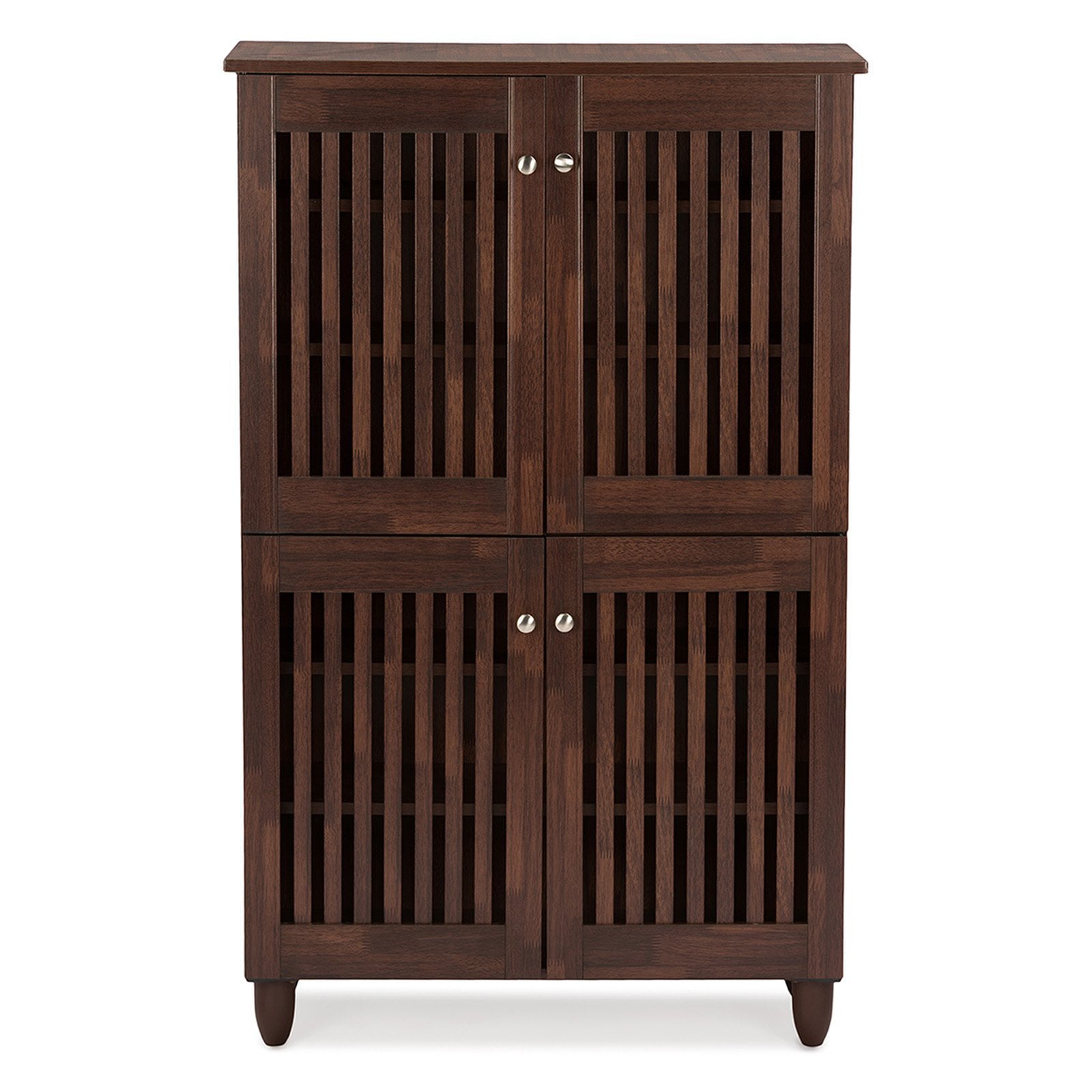 Baxton Studio Fernanda 4 Door Entryway Shoes Storage Cabinet