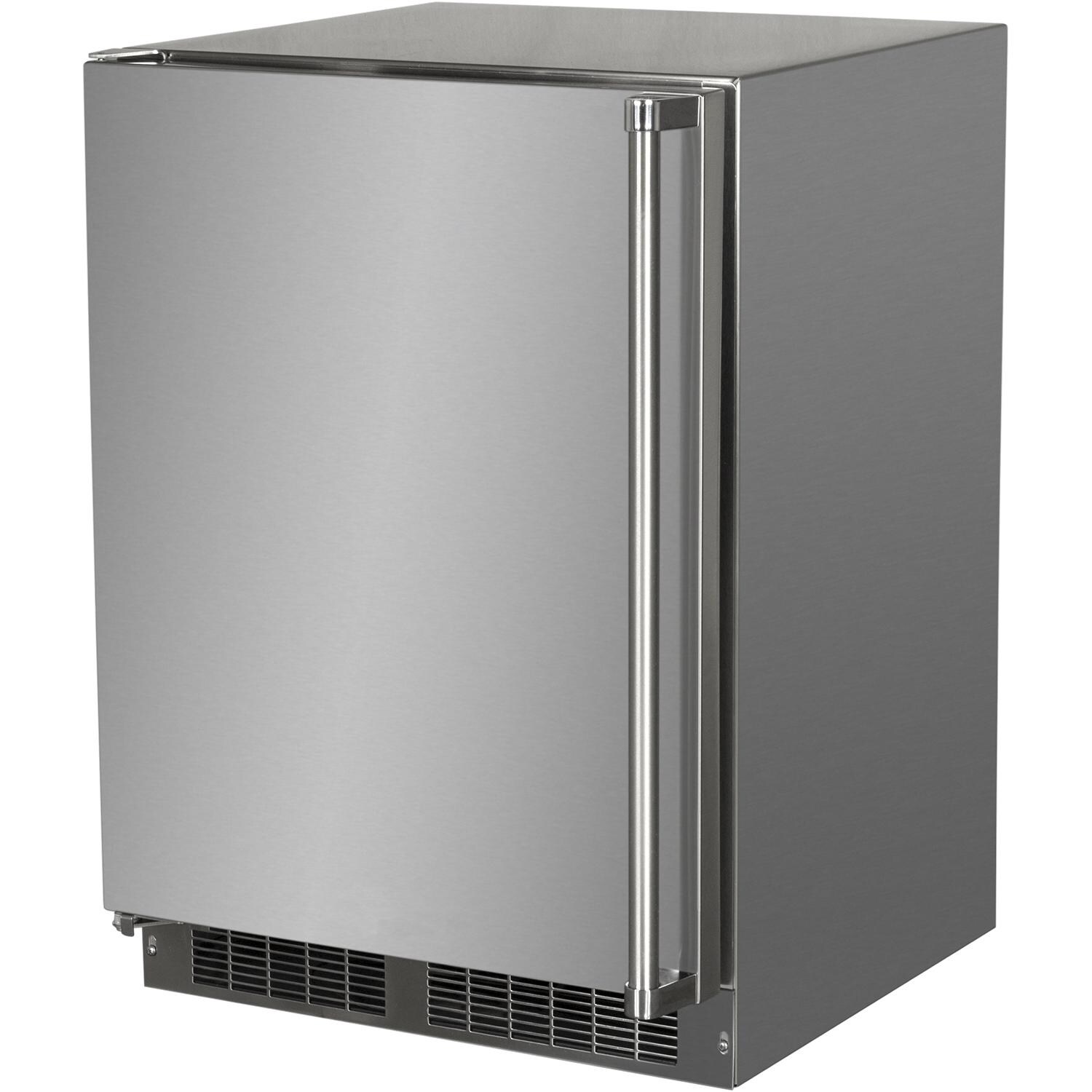 Marvel 24-Inch 5.1 Cu. Ft. Left Hinge Outdoor Rated Compact Refrigerator With Door Storage