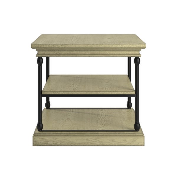 Barnstone Cornice Accent Storage Side Table by iNSPIRE Q Artisan