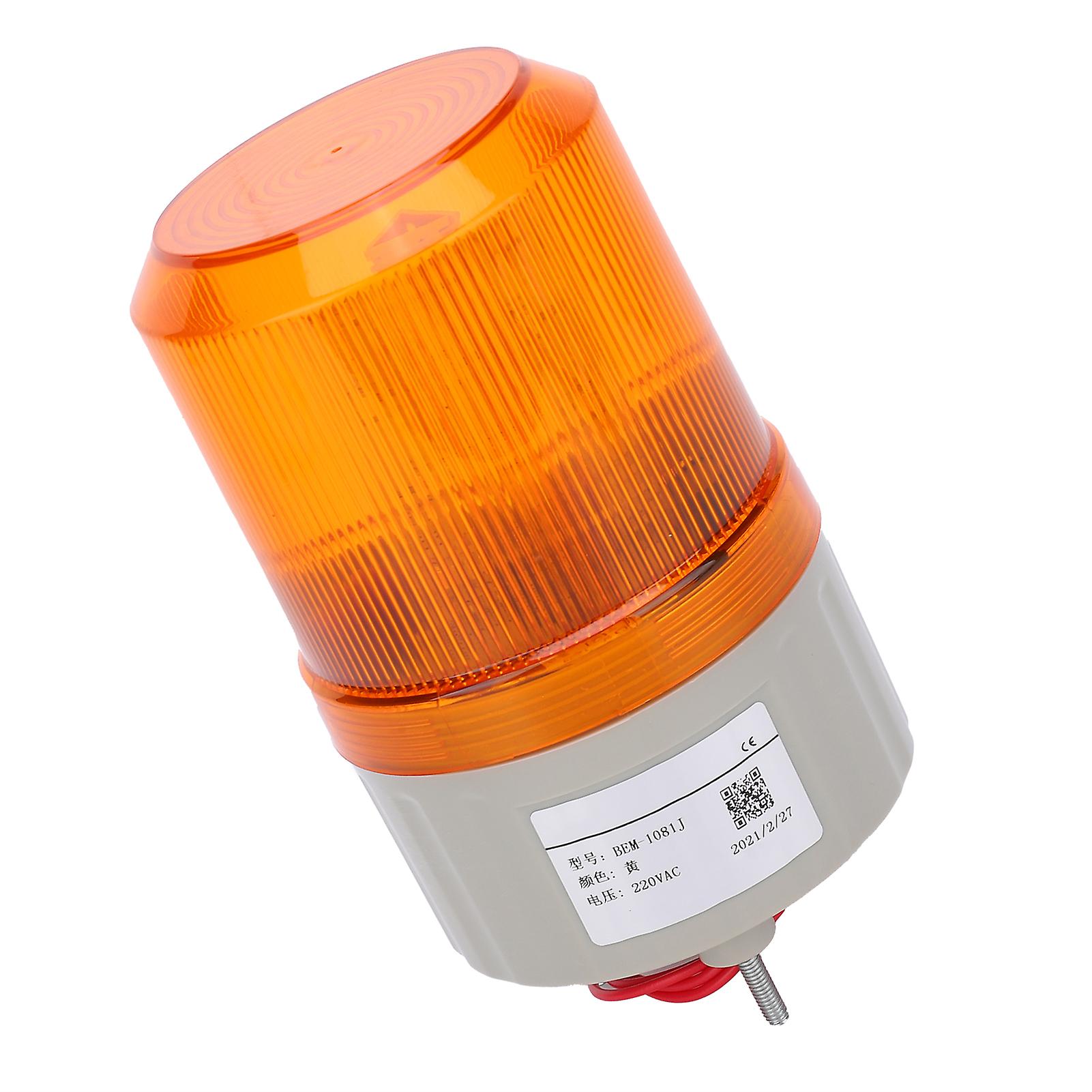 Berm Warning Light Led Sound And Lighting Emergency Alarming Lamp Bem-1081j 220vacyellow