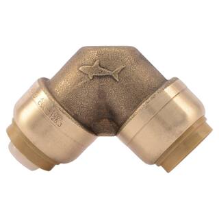 SharkBite 12 in. Push-to-Connect Brass 90-Degree Elbow Fitting U248LFA