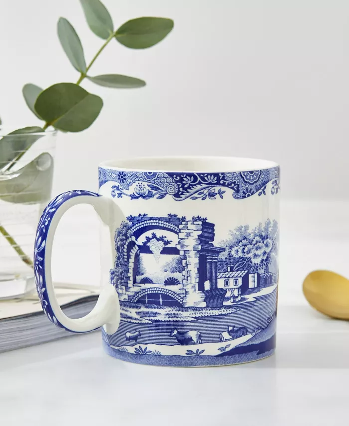 Spode Blue Italian Mugs Set of 4