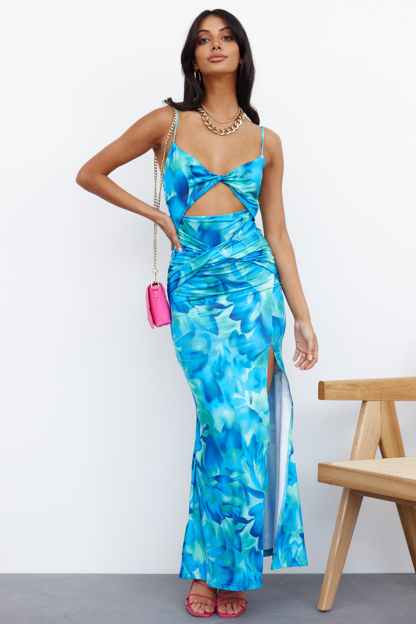 Delphin Maxi Dress Blue