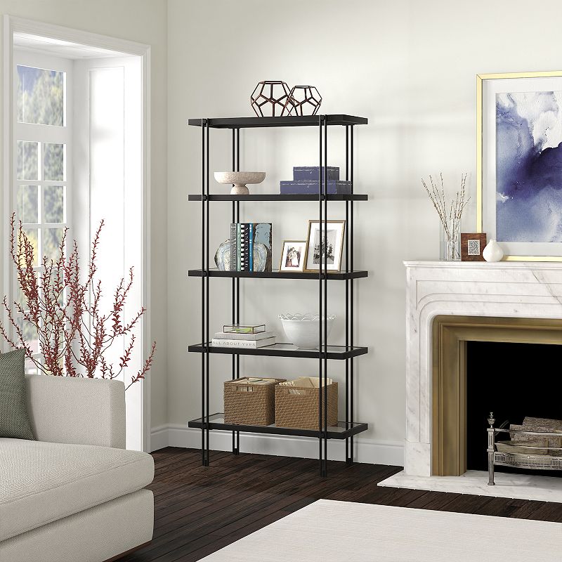 Finley and Sloane Inez Rectangular 4-Shelf Bookcase