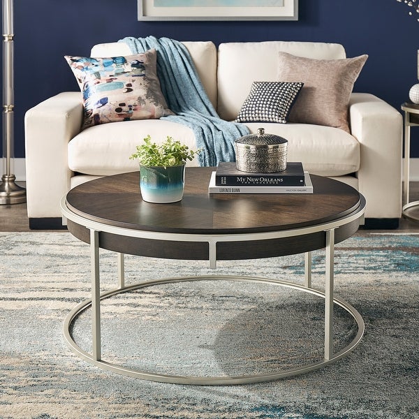 Cooke Round Table with Metal Base from iNSPIRE Q Modern