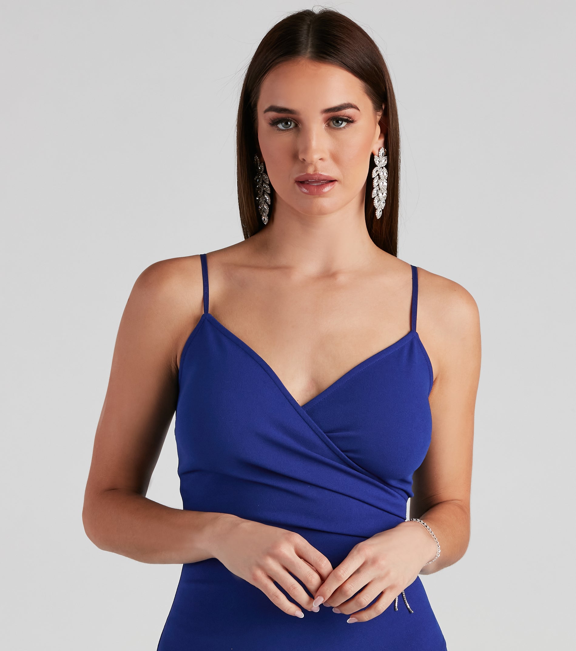 Sasha Formal High Slit Wrap Dress