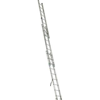 Werner 24 ft. Aluminum 3 Section Compact Extension Ladder with 225 lbs. Load Capacity Type II Duty Rating D1224-3