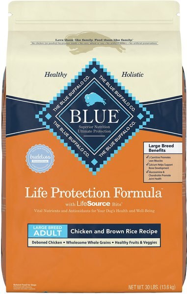 Blue Buffalo Life Protection Formula Large Breed Adult Chicken and Brown Rice Recipe Dry Dog Food