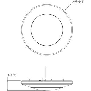 Progress Lighting Antique Bronze LED Flush Mount P810014-020-30