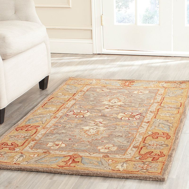 Safavieh Anatolia Corey Framed Floral Wool Rug