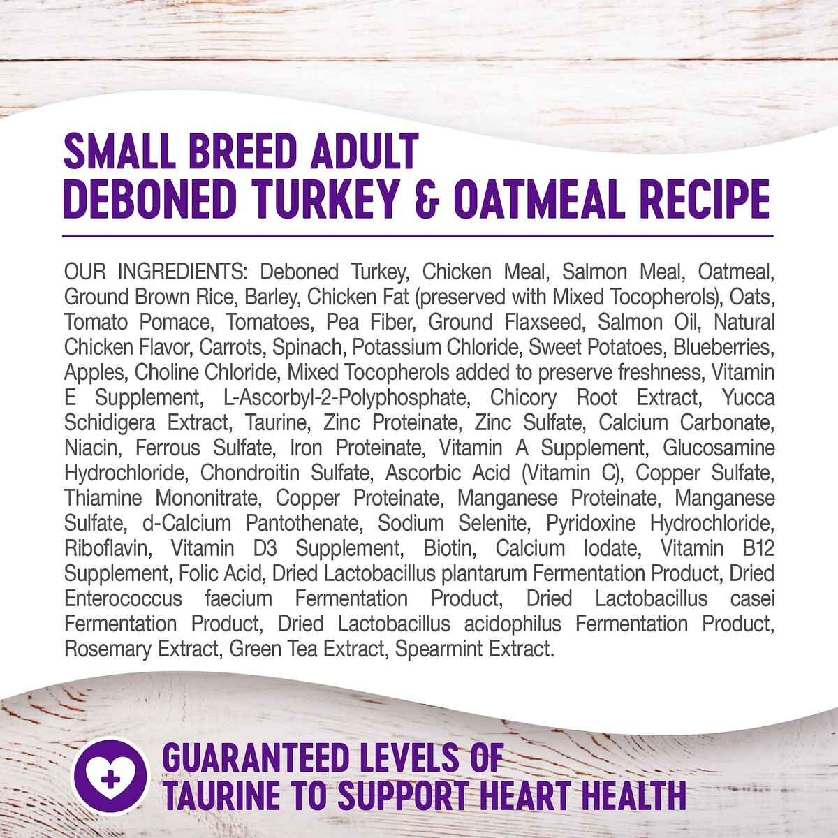 Wellness Small Breed Complete Health Adult Turkey and Oatmeal Recipe Dry Dog Food