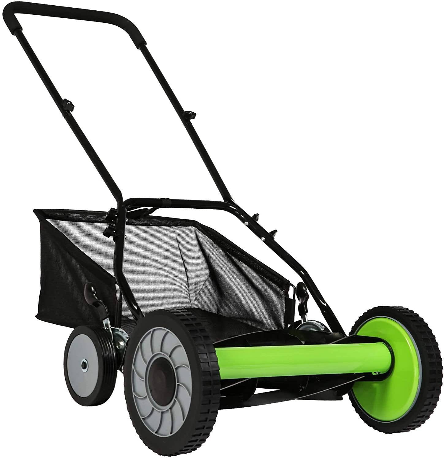 Manual Push Reel Lawn Mower Self-Propelled 16-inch Lawn Mower Manual Grass Cutter