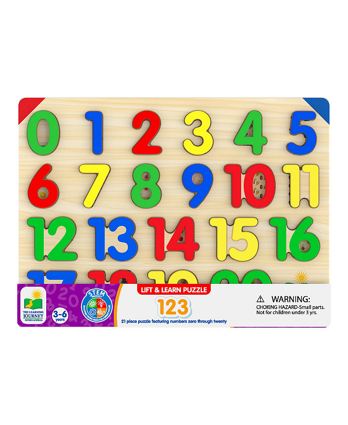 The Learning Journey Lift Learn 1  2  3 Number Puzzle - Learn to Count Set of 21 Numbers Puzzle