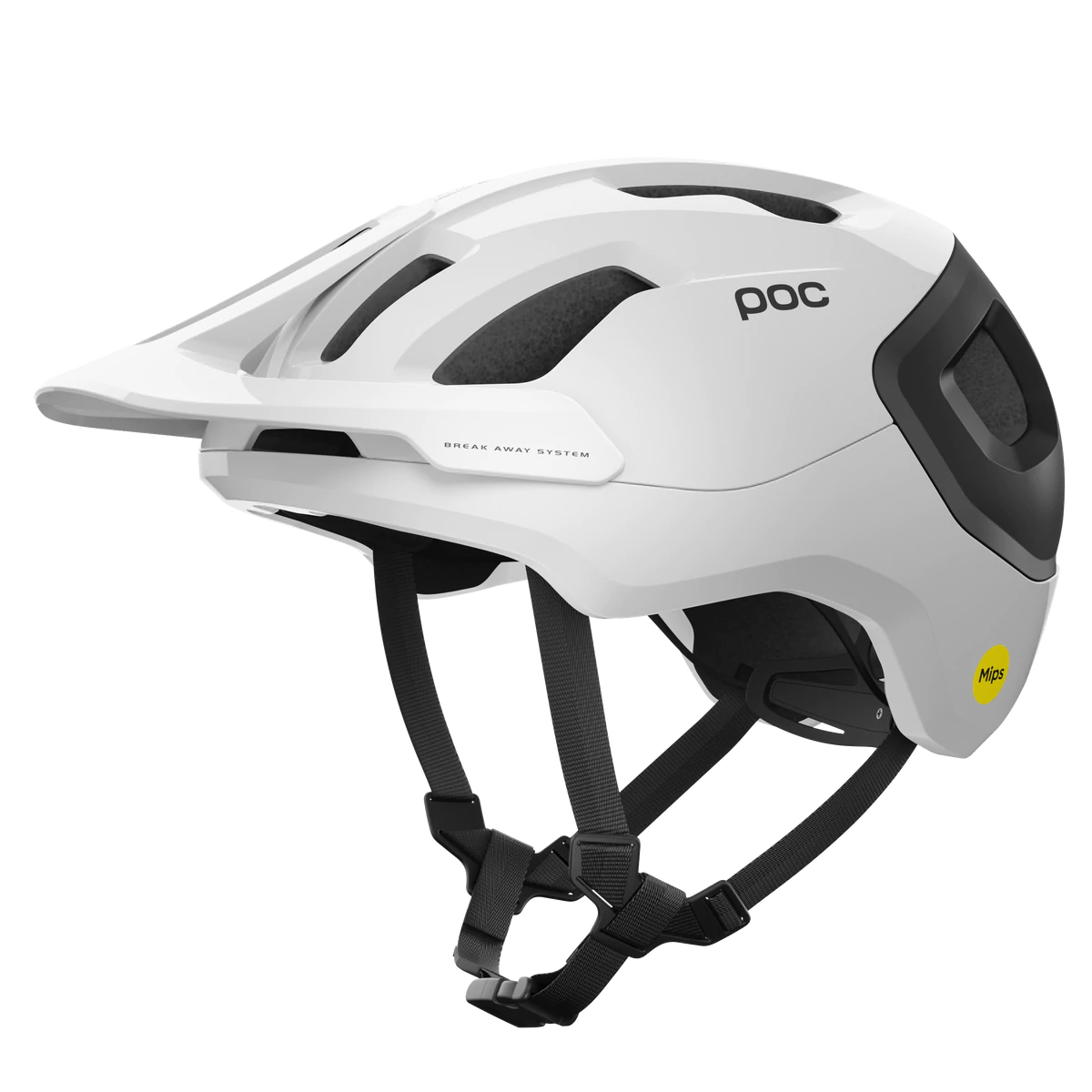 POC Axion Race MIPS MTB Helmet - Hydrogen White-Uranium Black Matt