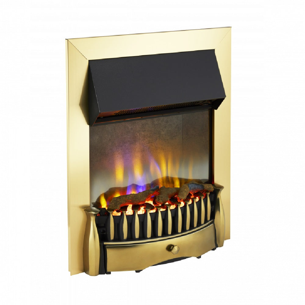 Dimplex BMR20BR Braemar Brass Optiflame 3D Electric Inset Fire 2kW