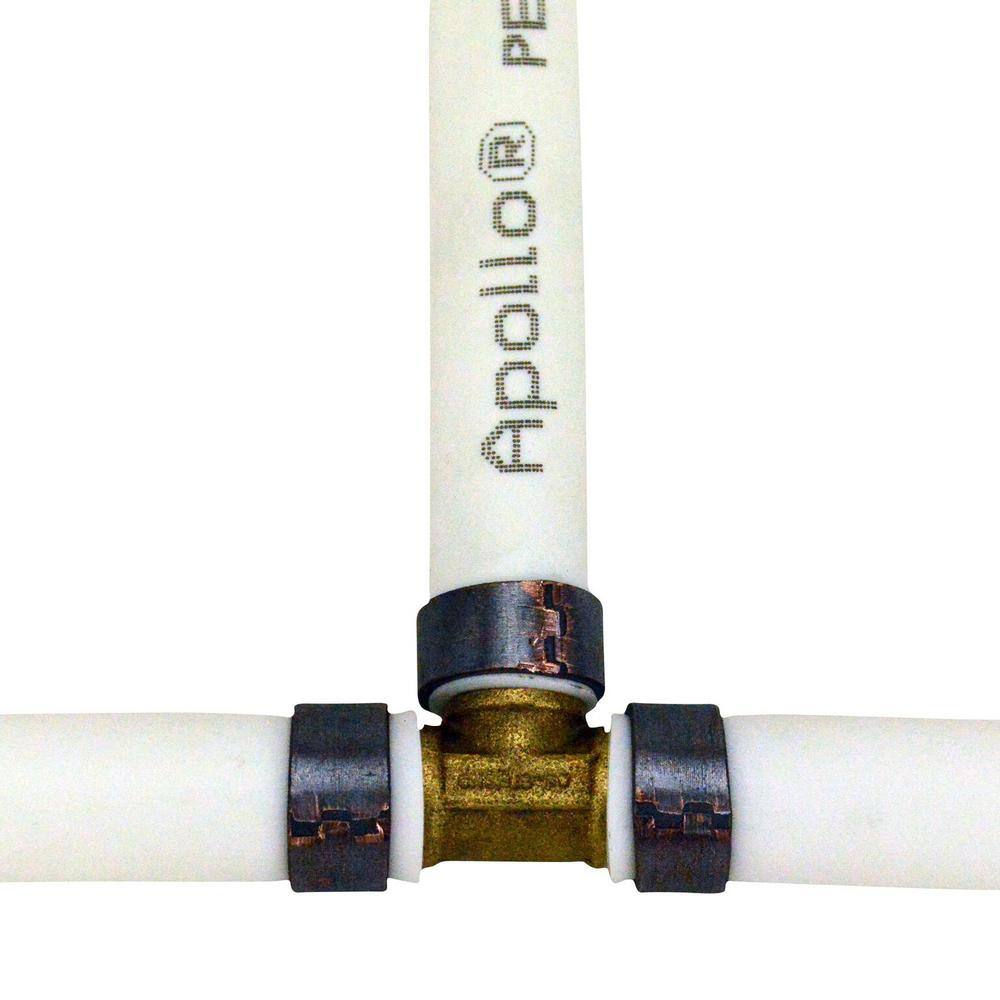 Apollo 12 in. Brass PEX-B Barb Tee APXT12