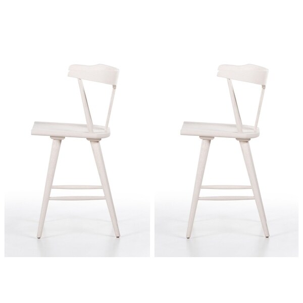 Ripley Counter Stool (White，Set of 2)