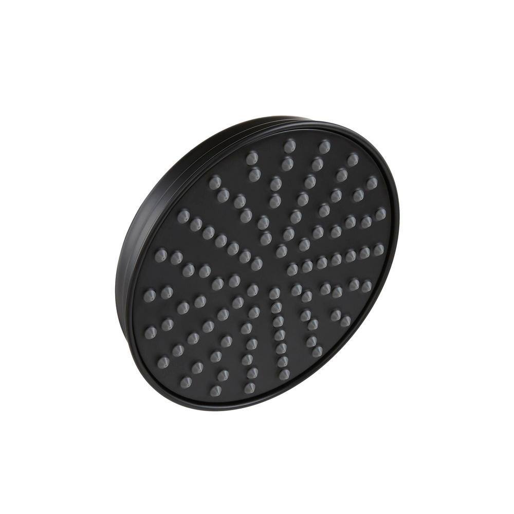 Glacier Bay Menlo 1-Spray 8 in. Single Ceiling Mount Fixed Rain Shower Head in Matte Black HD910-X1110H