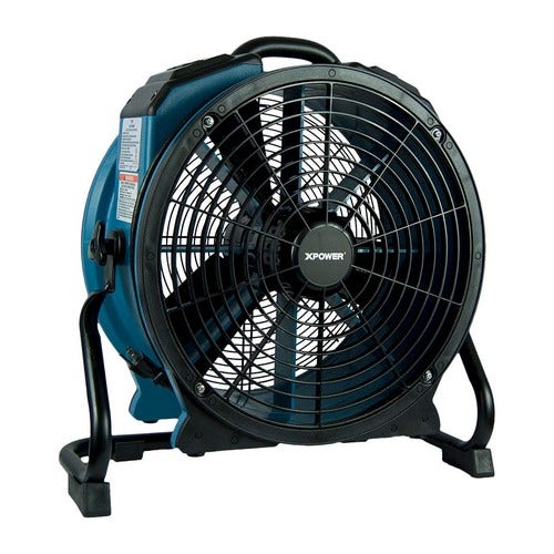 XPOWER X-47ATR Professional Axial Fan， Sealed， 1/3 HP Motor， 360-Degree Rotation