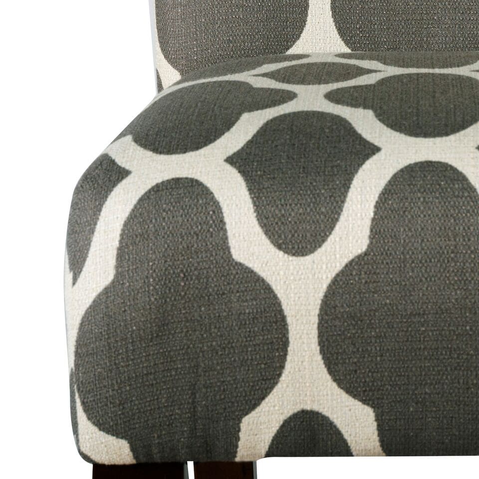 HomePop 24 inch Geo Bright Warm Grey Upholstered Counter Stool   24 inches