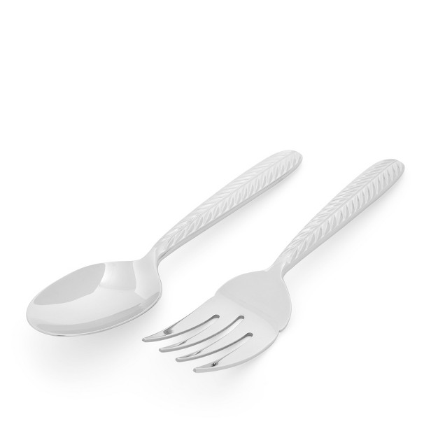 Portmeirion Botanic Garden 18 10 Stainless Steel Salad Server Set