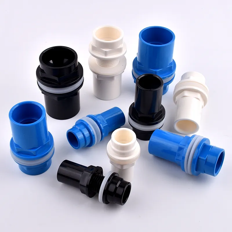 20~50mm Aquarium Drain Joint PVC Pipe Water Inlet Outlet Fittings Overflow Thread Water Tank Supply Fish Tank Connector