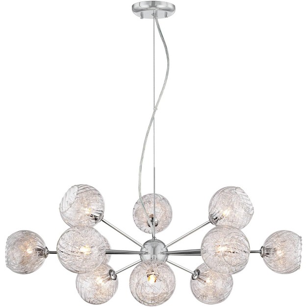 Wide Modern Sputnik Art Glass 12 light Fixture For Dining Room House Foyer Kitchen Island