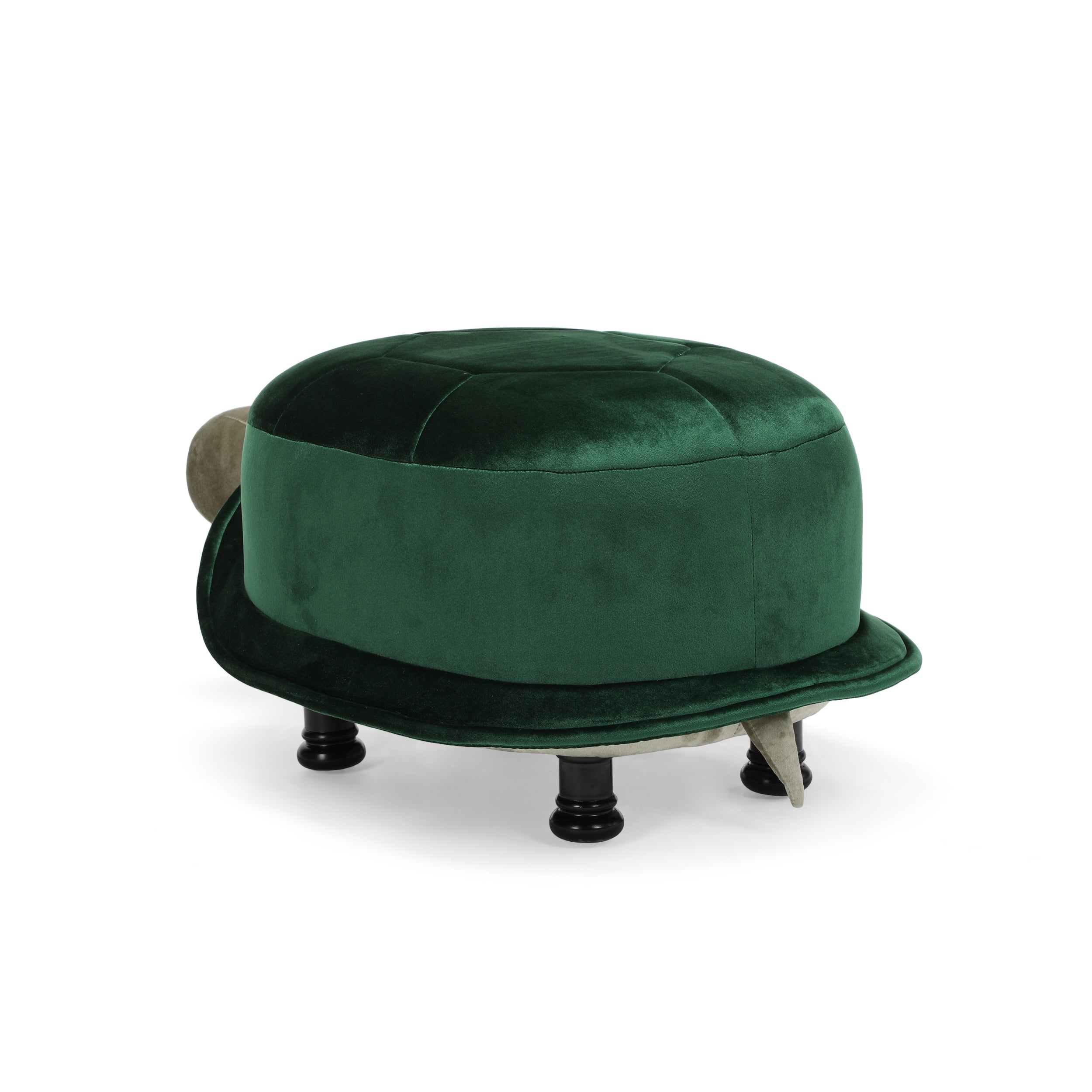 Azariah Velvet Turtle Ottoman