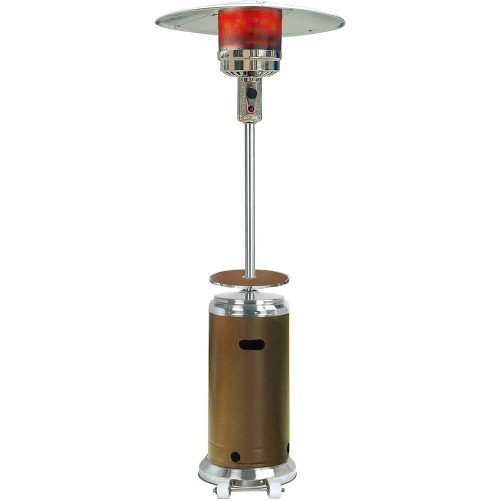 Hanover 48,000 BTU Bronze and Stainless Steel Umbrella Patio Heater H002BRSS