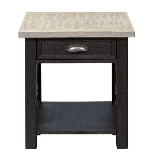 Heatherbrook Charcoal and Ash Opt 3 Piece Set (1-Cocktail 2-End Tables)