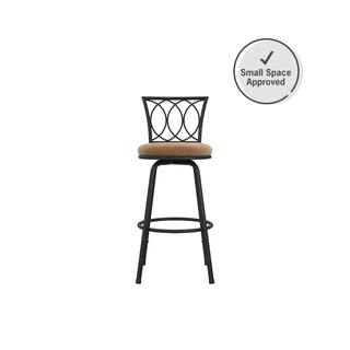 DHP Ciaran Upholstered Tan Microfiber Seat Swivel Barstool (Set of 3) DE13981