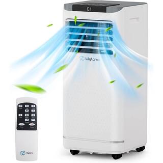 10000 BTU Portable Air Conditioner Cools 450 Sq. Ft. with Heater and Dehumidifier with Remote LED Display in White K-BK-71