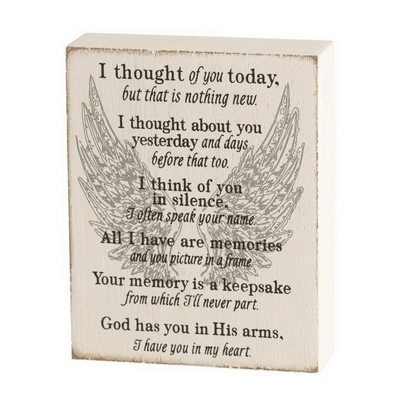 Dicksons TPLK34 224 Tabletop Plaque I Thought Of Y...