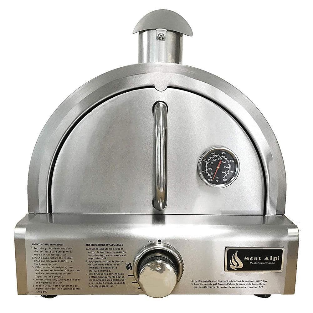 MONT ALPI Table Top Stainless Steel Large Portable Propane Outdoor Pizza Oven Cooker MAPZ